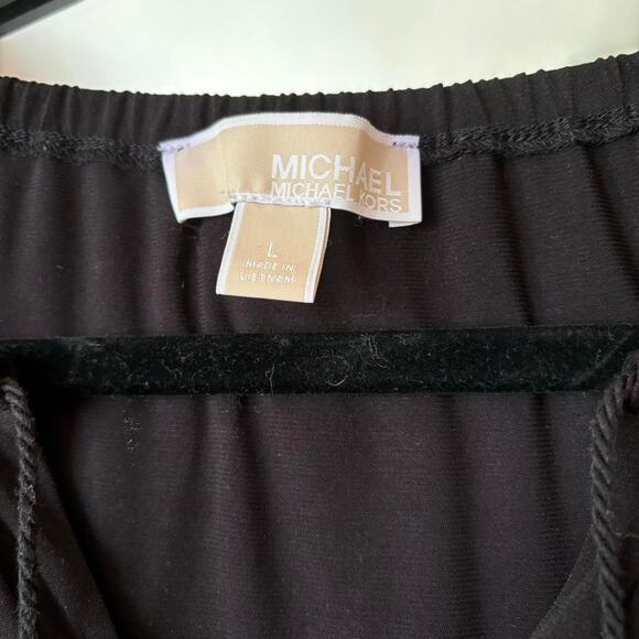 Michael Kors Black Shift Dress Large LBD Designer Vacation - Picture 5 of 6